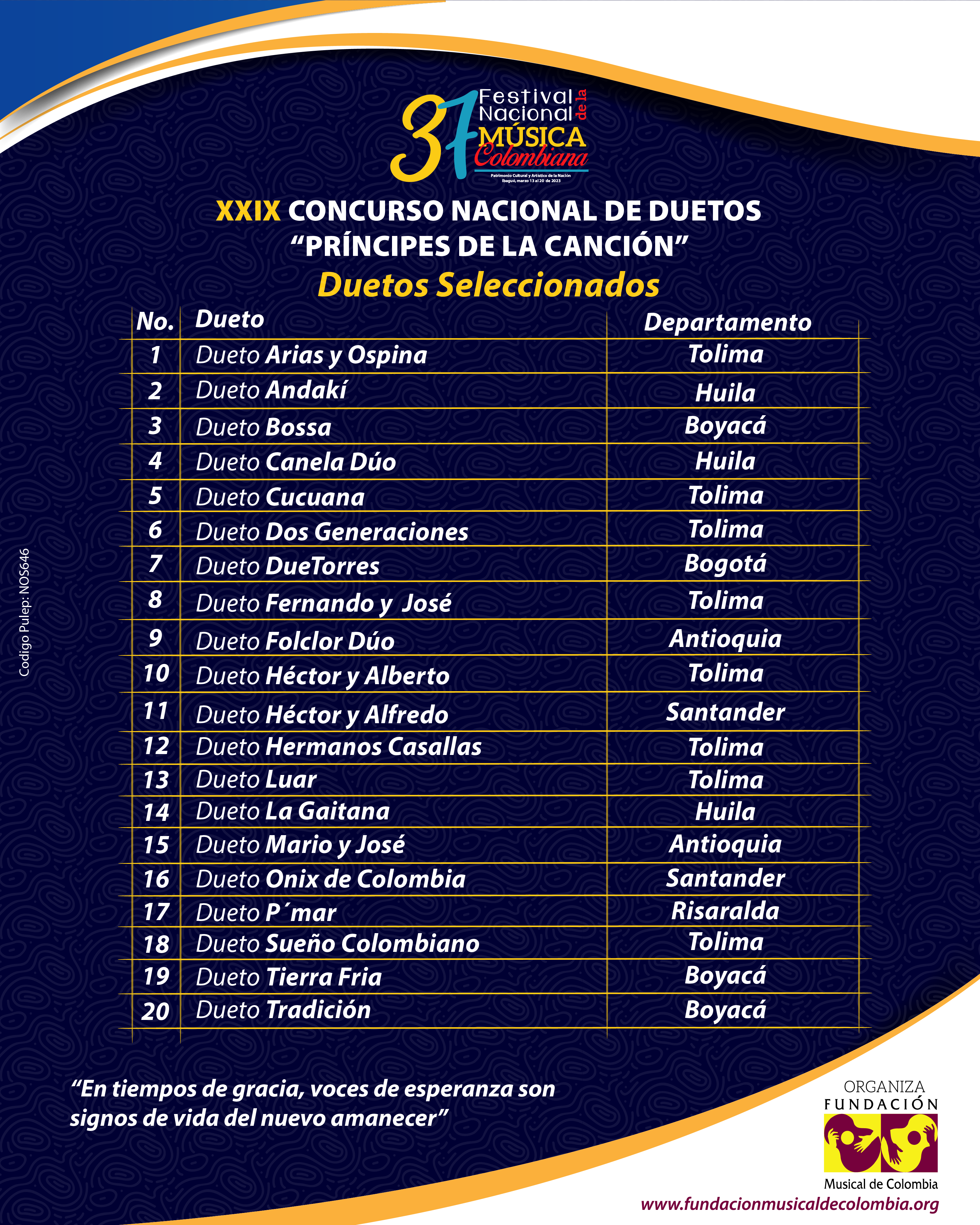 duetos seleccionados